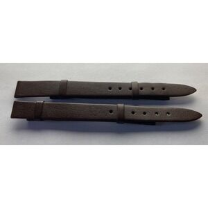 Two‎ Watch bands Swiss Made Leather No Buckle 10mm 11mm